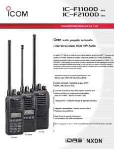 ICF2100DE/ICF1100D - Imagen 5